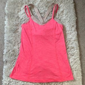 Lululemon workout tank with built in bra size 6